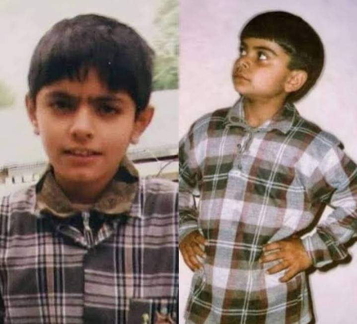 Virat Kohli and Babar Azam's childhood pictures go viral, duo seen wearing similar shirts